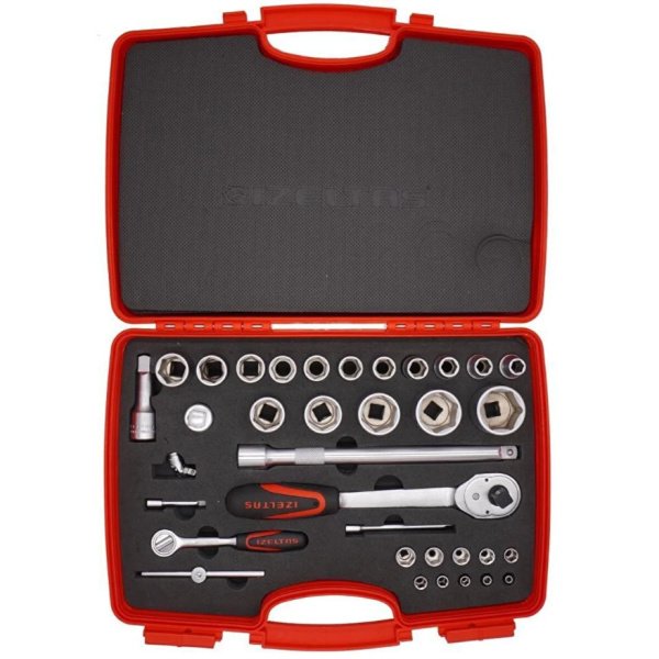 İzeltaş İzeltaş 1/4” - 1/2” Hexagonal Socket Wrench Set 35 Pieces