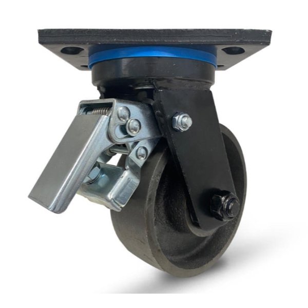Grip 41967 150mm 1400kg Heavy Duty Cast Iron Swivel Castor with Brake